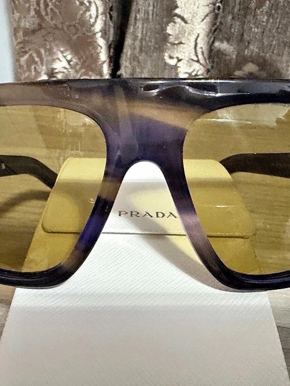 Prada SPR 05S Sunglasses in Purple & Brown